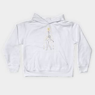 Dancer touching the stars Kids Hoodie